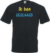 Geslaagd Unisex T-shirt Ik ben geslaagd ZWART maat XXL