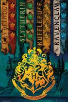 Harry Potter poster set - Set van twee posters - Harry Potter and the Sorcerer's Stone - Zweinstein kasteel - 61 x 91.5 cm