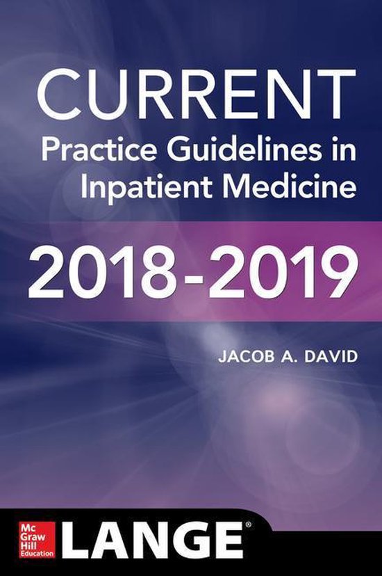 CURRENT Practice Guidelines in Inpatient Medicine (ebook), Jacob A ...