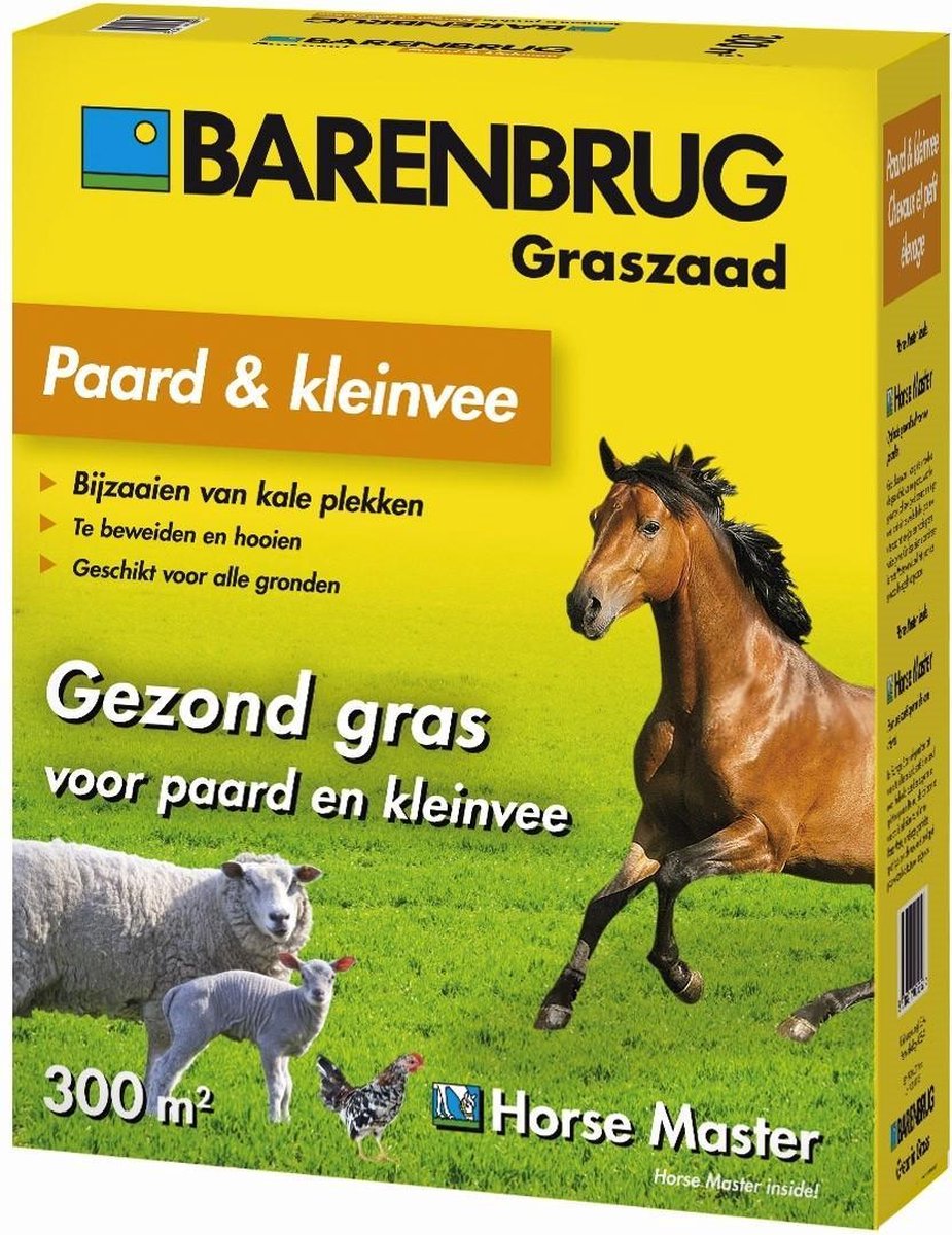 Barenbrug Kleinvee en paard graszaad - 300 m² - 3kg