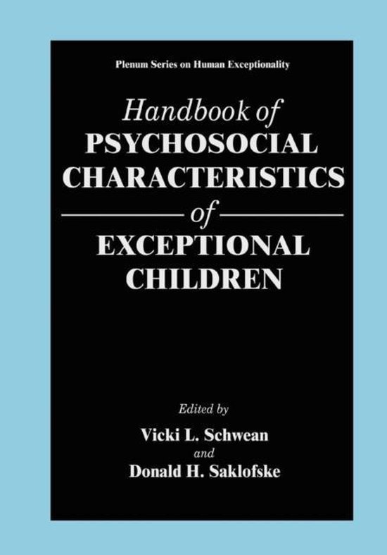 Handbook of Psychosocial Characteristics of Exceptional Chil ... - cover