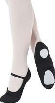 Ballet Slippers BAE23-M Linnen Ballet Gymschoenen Slippers - zwart - maat 38, UK 5