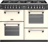 Stoves Richmond S1100 DF DeLuxe Range-fornuis Gaskookplaat Zwart, Crème A