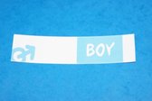 24 naamkaartjes lang 'boy'