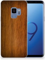 TPU Siliconen Hoesje Samsung Galaxy S9 Donker Hout