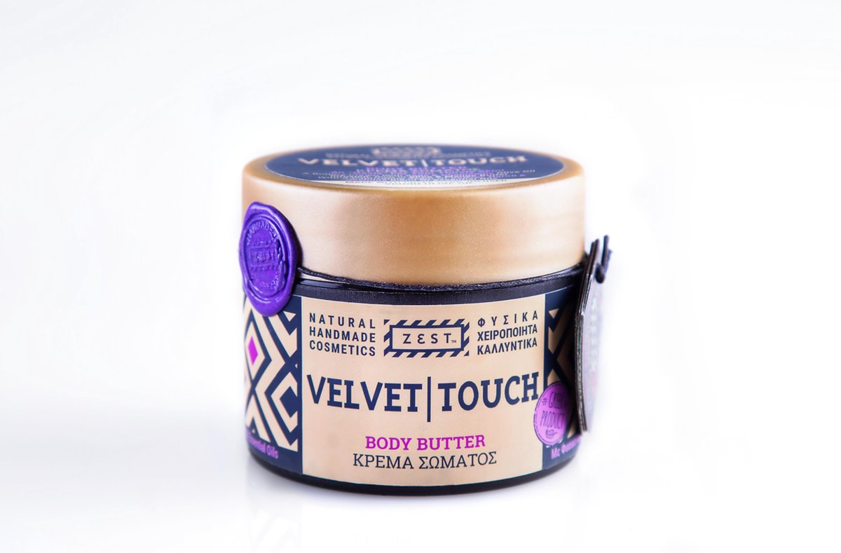 Zest Velvet natuurlijke bodycrème voor droge huid 150ml