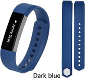 Luxe 15mm Bandje voor FitBit Siliconen | Dark Blue