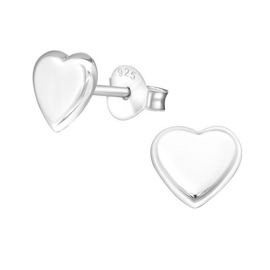 bedenken Huichelaar Mentor zilveren oorbellen hartje-925 zilver-7mm | bol.com