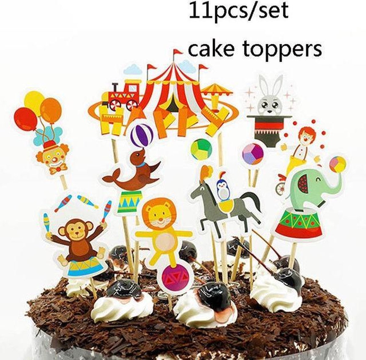 Gâteau Cupcake Toppers, Cirque Cupcake Topper, Cirque Cake Topper, Cake  Toppers Picks, Décoration de Gâteau Cirque, Enfant Fête d'Anniversaire  Cupcake