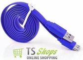 Micro USB 3.0 Kabel Datacable 1 meter Universeel Donker Blauw Dark Blue