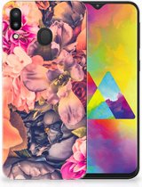 Geschikt voor Samsung Galaxy M20 TPU Hoesje Design Bosje Bloemen