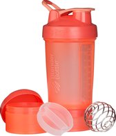 BlenderBottle ProStak - Eiwitshaker | Bidon | Shakebeker - 650 ml  - Full Color Coral | Koraal Rood