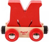 Bigjigs - Rails - Naamtrein - Letter M - Geel