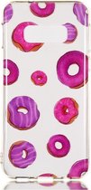Shop4 - Samsung Galaxy S10e Hoesje - Zachte Back Case Donuts