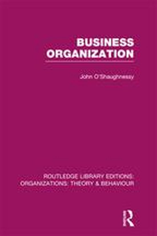 Business Organization (Rle - cover