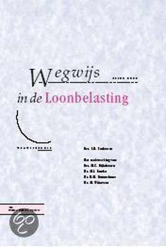 Wegwijs in de loonbelasting - cover