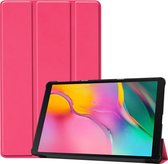 Samsung Galaxy Tab A 10.1 2019 Hoesje Book Case Hoes Cover Donker Roze