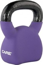Care Fitness - Kettlebell - Gewicht 8KG Paars - Kunststof - Cross fit/ Functional Fitness