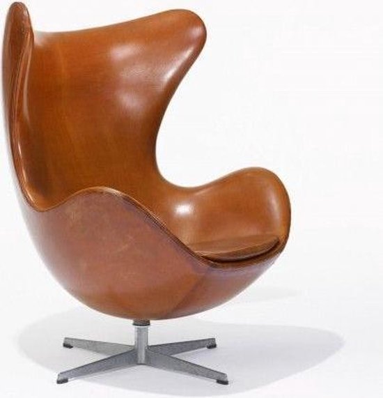 Egg Chair - Bekleding: Leder, Cognac | bol.com