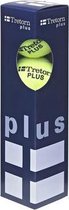 Tretorn Plus 4-pack - tennisballen - drukloos - geel