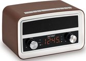 Bol.com Denver CRB-619 Clockradio with Bluetooth function Brown aanbieding