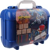 Multiprint Batman - koffer - 5 stempels + 10 kleurpotloden