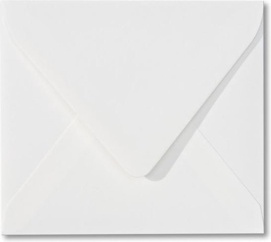 100 Luxe Enveloppen - Vierkant - Wit - 14x14cm