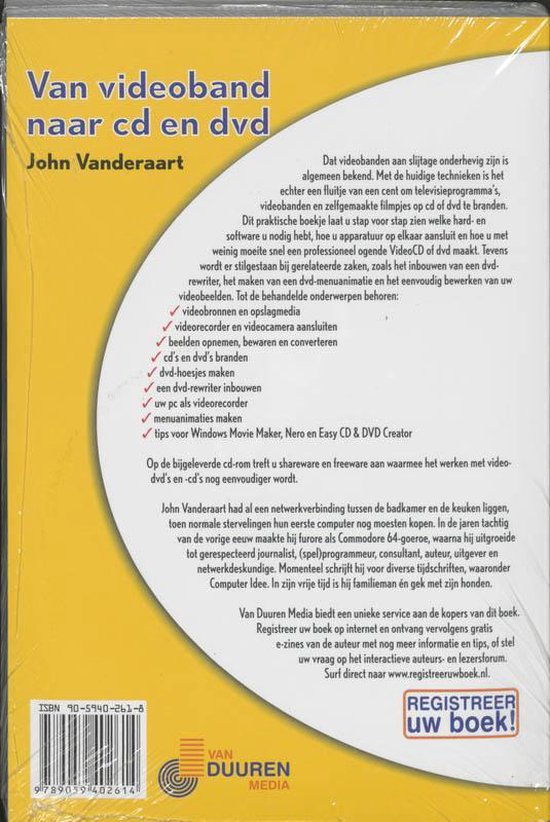 Van Videoband Naar Cd En Dvd En Cdr, John Vanderaart | 9789059402614 |  Boeken | bol.com