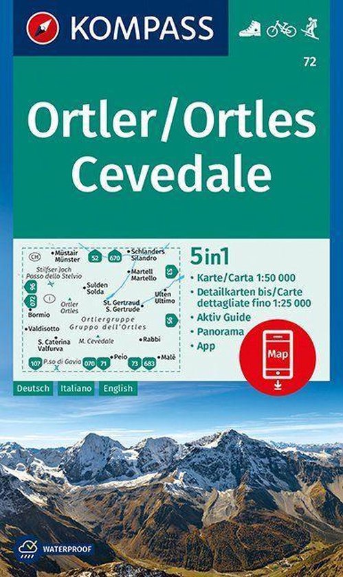 Ortler/Ortles, Cevedale 1 : 50 000 - cover