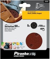 BLACK+DECKER Piranha X32337 SCHUURSCHIJF 150MM 60GR 5 stuks