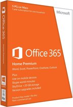 Microsoft Office 365 Home Premium - Engels - 1 Jaar Abonnement