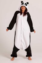 KIMU Onesie panda pak reuzenpanda kostuum - maat XL-XXL - pandapak jumpsuit huispak