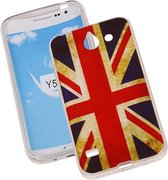Britse Vlag TPU Cover Case voor Huawei Y550 Hoesje