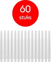 Dragon Darts - darts shafts - 20 sets (60 stuks) - medium - wit - dart shafts - shafts