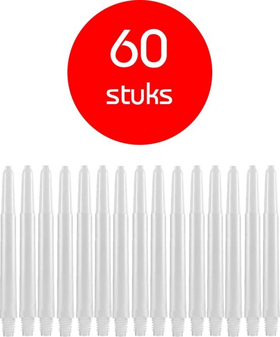 Darts Set - darts shafts - 20 sets (60 stuks) - medium - wit - dart shafts - shafts van Harrows — afbeelding 2