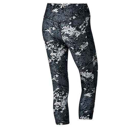 Nike Legend Poly Tight Drift Capri Hardloopbroek - Maat M - Vrouwen -  zwart/grijs | bol.com