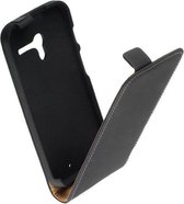 Lelycase Lederen Flip case case Telefoonhoesje Motorola Moto X Zwart