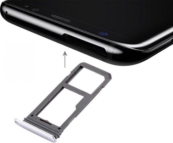 Machtigen sector tweede mobtsupply Simkaart houder Zilver Voor Samsung Galaxy S8 SM-G950F / G955F |  bol.com