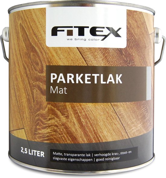 Fitex Parketlak Mat - Lakverf - Transparant - Binnen - Terpentine basis -  Mat | bol.com