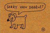 Kreisy Deurmat Kamagurka Sorry van daarnet large - 55 x 70