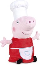 Knuffel van Peppa Big als kok, 27 cm