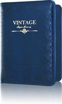 Goodline® - Paspoorthoesje / Paspoorthouder - V1 - Vintage Donkerblauw