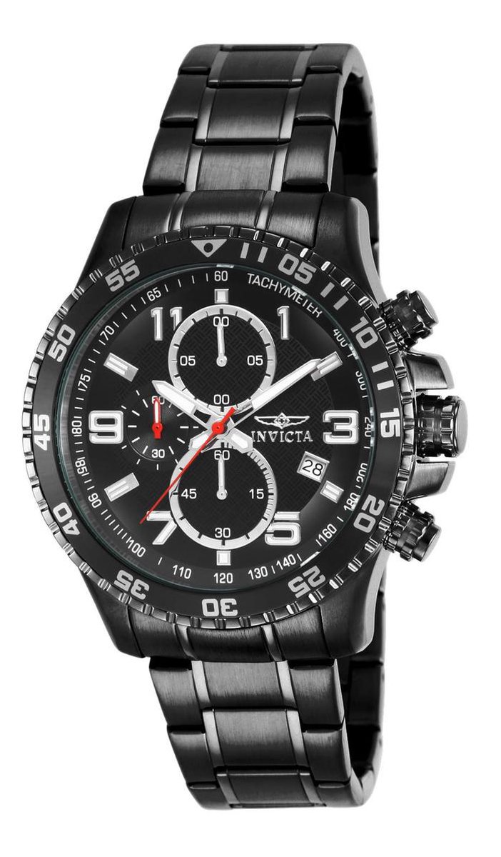 bol.com Invicta Specialty 14879 - Mannen - Horloge - Staal - Zwart - Quartz Ø 45 mm