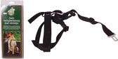 HUISMERK Halsband Huismerk nylon veiligheidstuig halsband max - 45 cm - buik max - 65 cm Zwart 45 x 65 cm - 1 ST