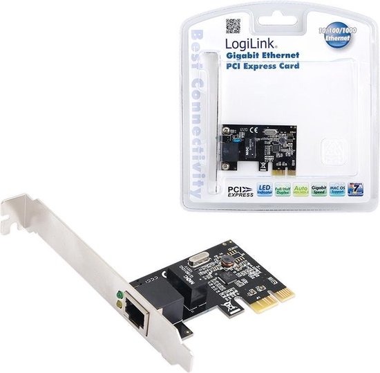 LogiLink PC0029A Netwerkkaart 1 GBit/s PCI-Express, LAN (10/100/1000 MBit/s) - Logilink
