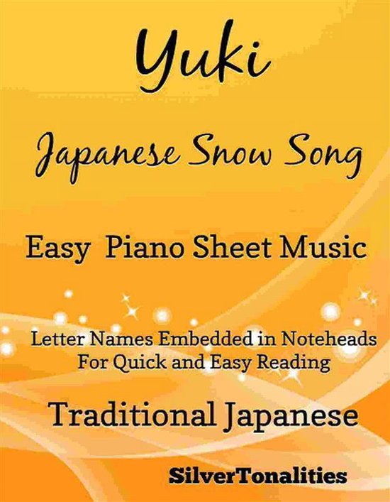 Yuki Japanese Snow Song Easy Piano Sheet Music (ebook