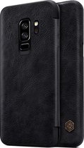 Hoesje voor Samsung Galaxy S9 Plus (S9+), Nillkin Qin series bookcase, zwart
