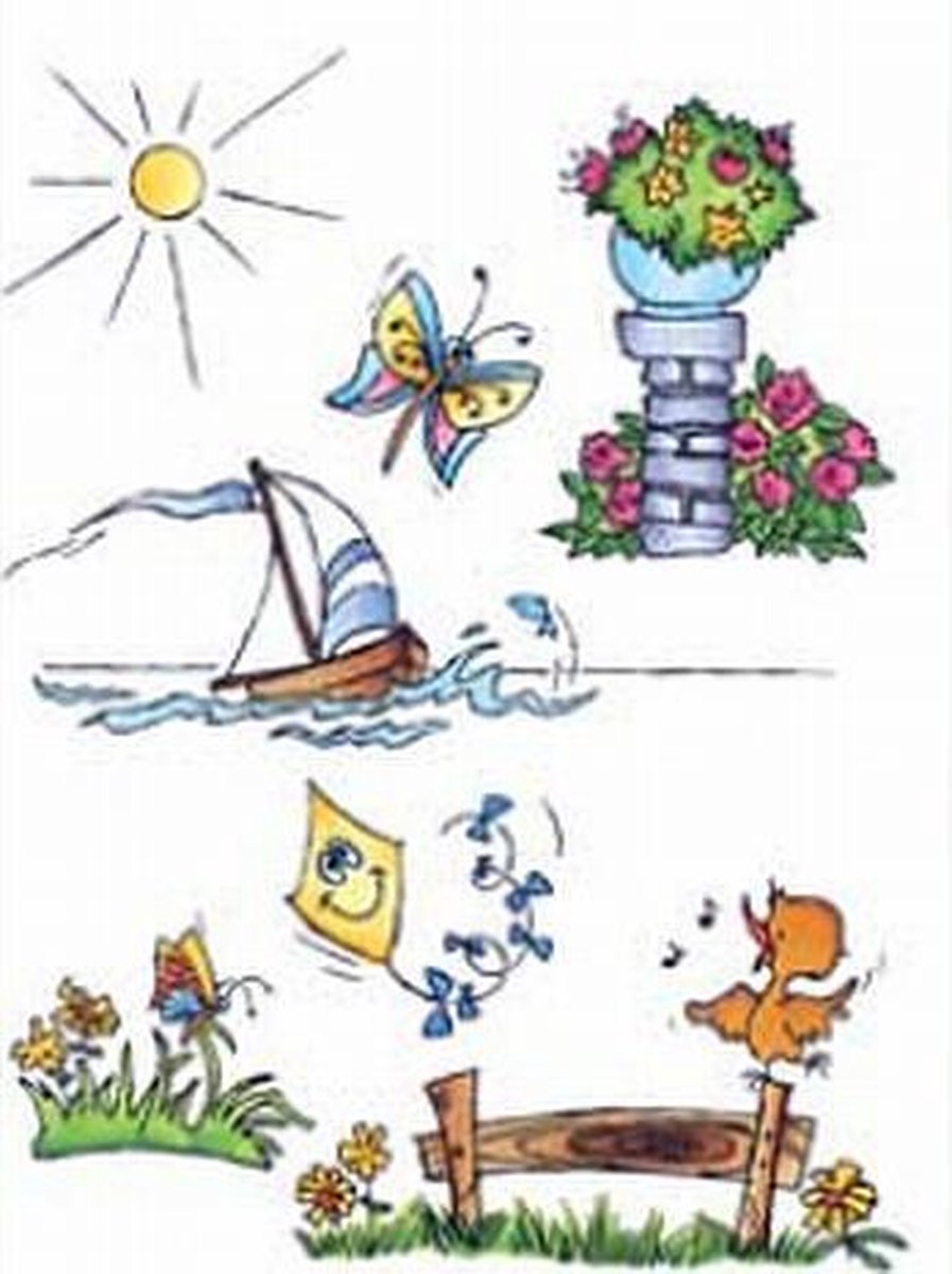 Marianne Design DDs3333 Clear stamp Theme: Don en Daisy Summer