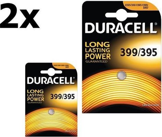 2 Stuks - Duracell 399-395/G7/SR927W 1.5V 52mAh knoopcel batterij | bol.com