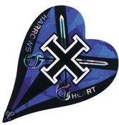 Harrows darts Flight 8804 heart zwaard blauw 3 stuks